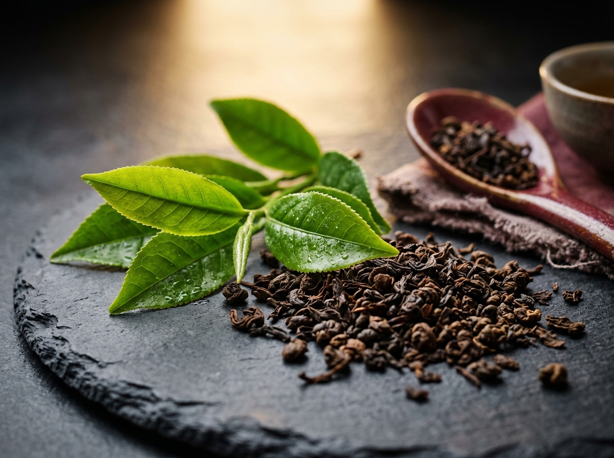 Artisan tea leaves and selected granules